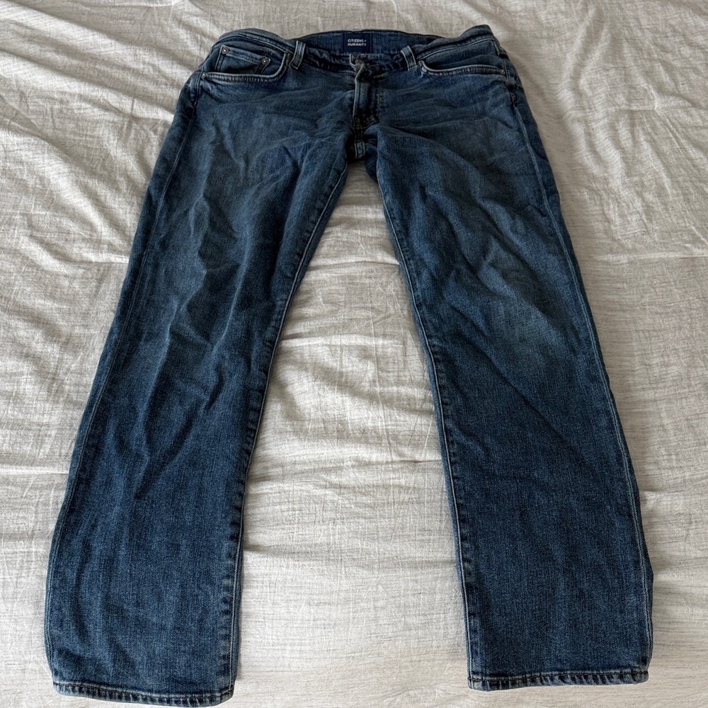 Citizens Of Humanity Dark Blue Straight Jeans